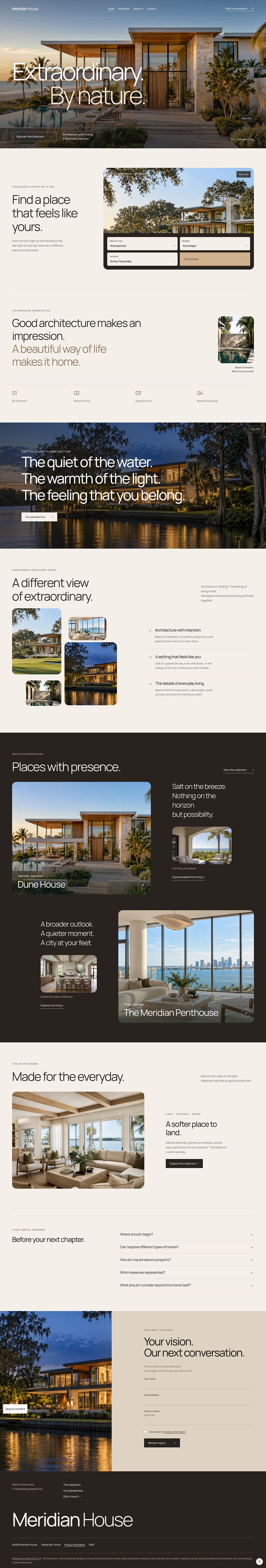 Luxury Real Estate demo preview