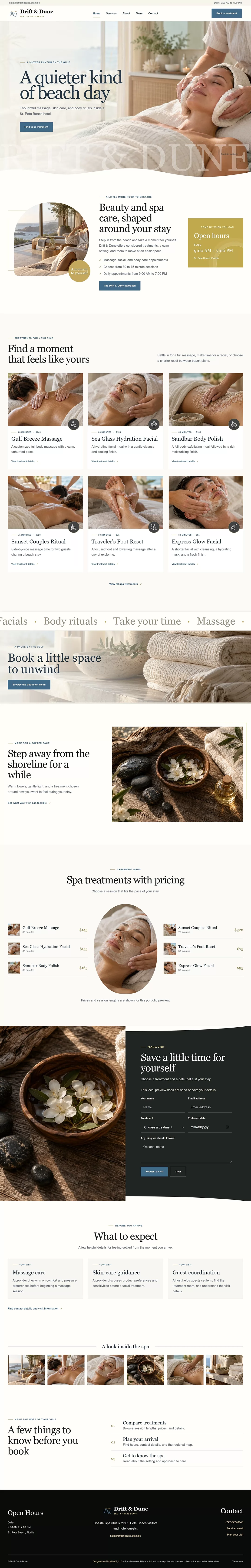 Spa Beauty demo preview
